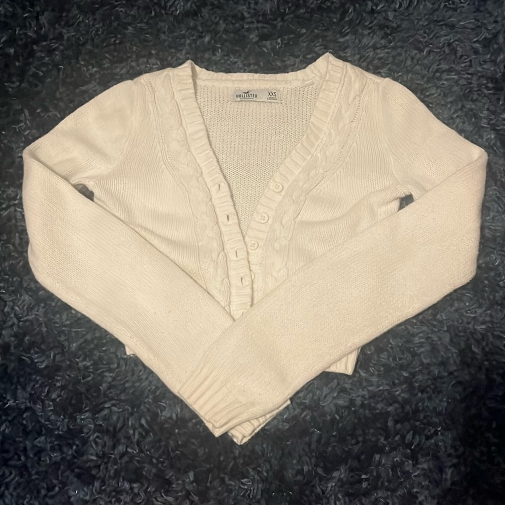 white sweater